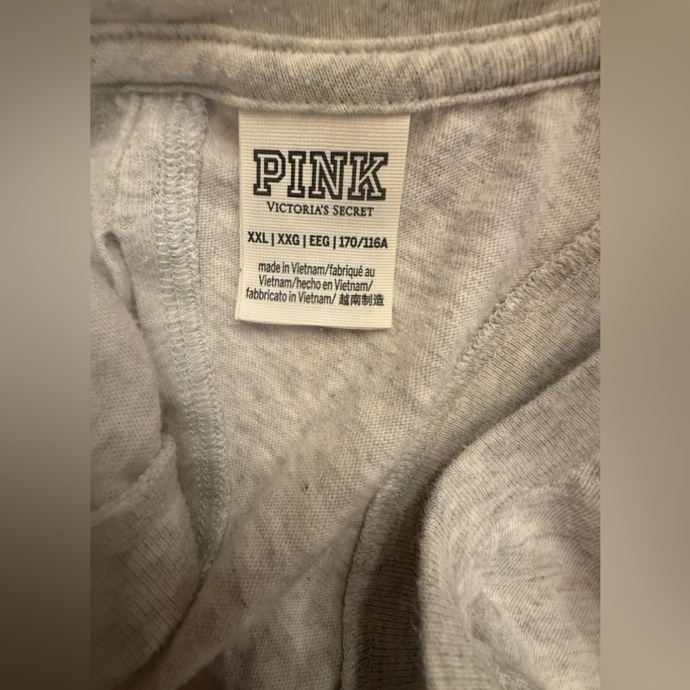 PINK Victoria's Secret Light Gray Tank Top - Picture 4 of 4